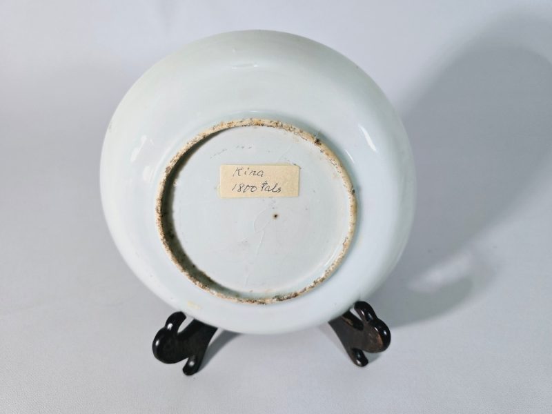 Antik tallrik, Kina, porslin, famille rose, 1800-tal