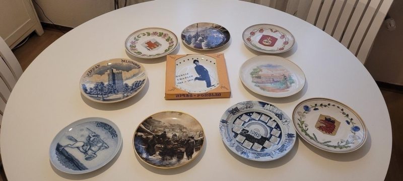 Blandade samlartallrikar bl.a Jackie Lynd, Otto Hedström, UE, Rörstrand, B&G mm