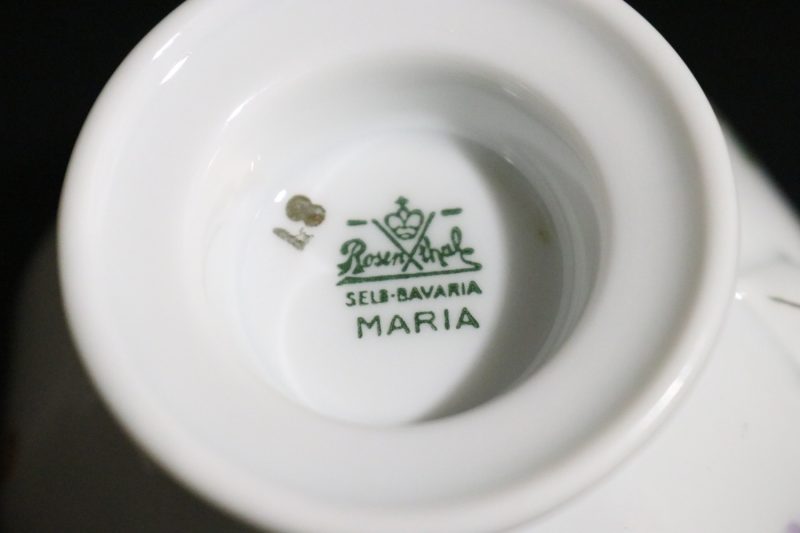 Vackert "Maria Bavaria"-set i porslin – Set på 3 delar