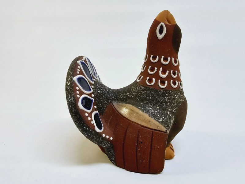 keramikfågel från Nittsjö, 17 cm hög