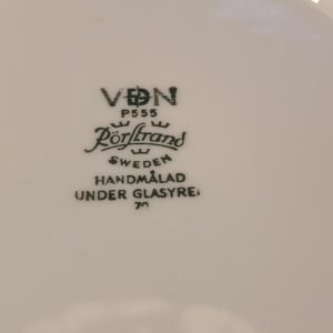 4st Rörstrand flata tallrikar handmålade
