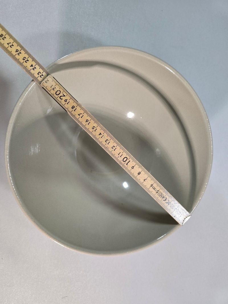 Keramikskål - grå D 23cm