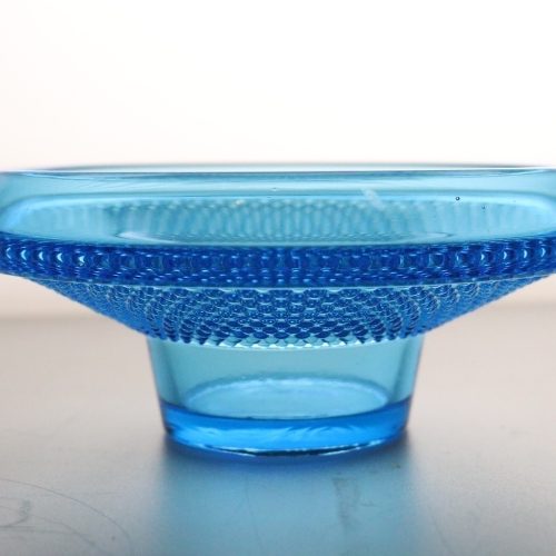 Turkos Glasskål/skål Nybro Glasbruk - D16cm