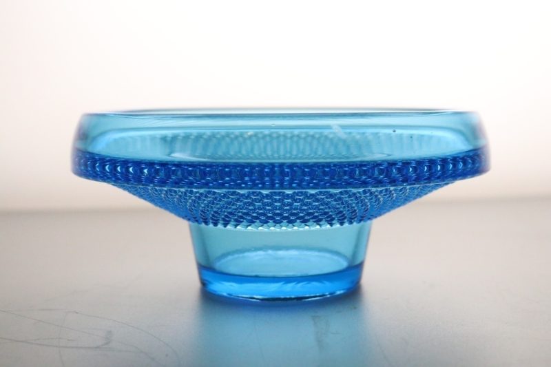 Turkos Glasskål/skål Nybro Glasbruk - D16cm