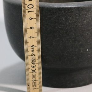 Mortel Svart Marmor Hushåll Köksredskap, Stöt saknas D14cm