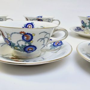 Elegant Kaffeservis från Bavaria – Set med 6 Koppar och Fat