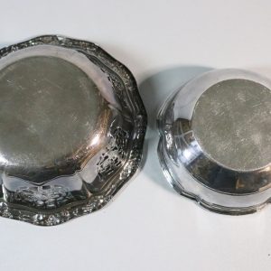 2st Metallskålar, D 15cm och 11cm