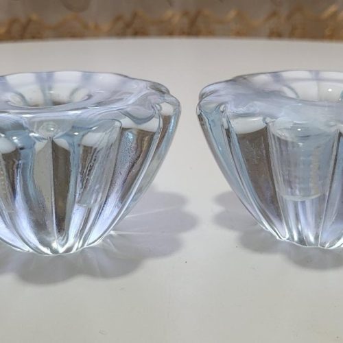 2 Ljusstakar Orrefors Design Sven Palmqvist