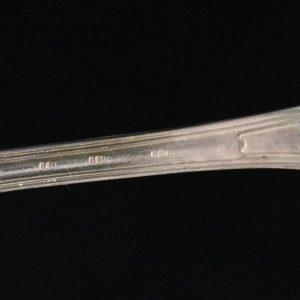 Antikt Set med Nysilverskedar – GAB Gense Olga, 22 cm