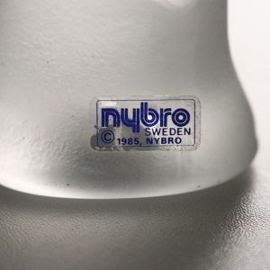 Glasfigurin, nalle, Nybro Sweden 1985