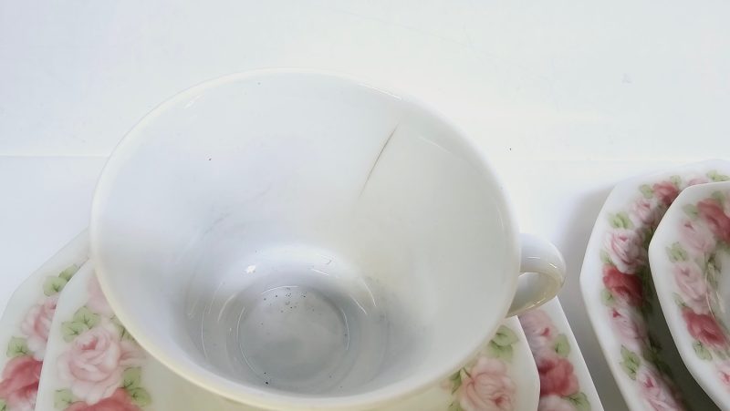 Charmig kaffeservis "Rosa Symphonia" från Svaneholm, 15 delar