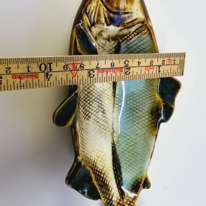 Vacker fiskskål i keramik - 21,5 cm lång