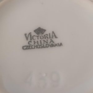 Servisdelar, Kanna, sockerskål och gräddkanna, "Victoria" Czechoslovakia