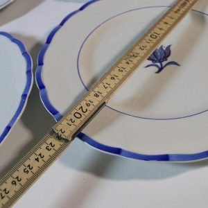 4st förrättstallrikar, Gustavsberg Azur Willhelm Kåge, 21,5cm
