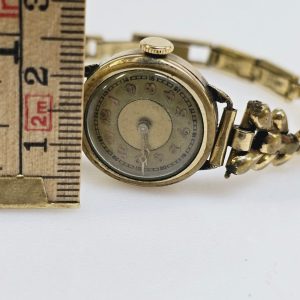 Elegant Vintage Damklocka i Guldplätering – Tidlös Charm