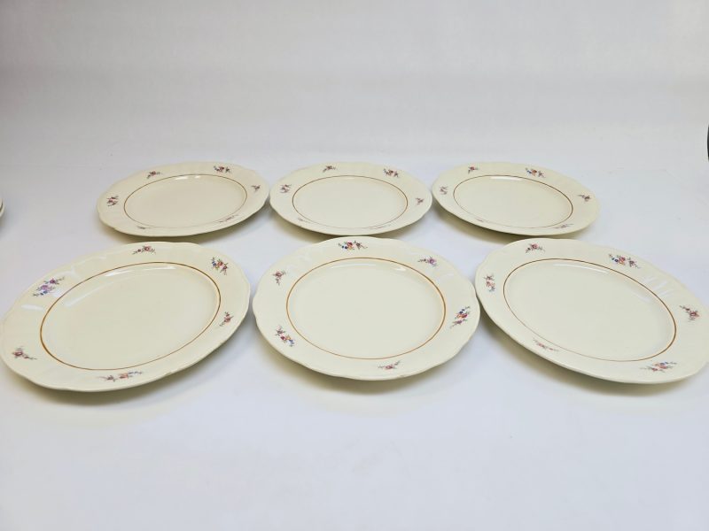 Elegant set med 6 assietter från Rörstrand, ca 23 cm