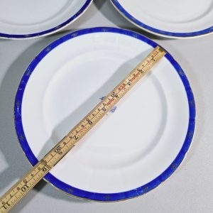 3st TALLRIKAR, GULDSTJÄRNA BLÅ GUSTAVSBERG, Wilhelm Kåge