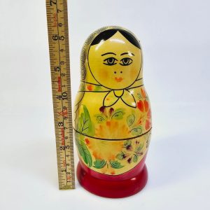 Charmig Matryoshka-docka – Handmålat Set med 6 Dockor