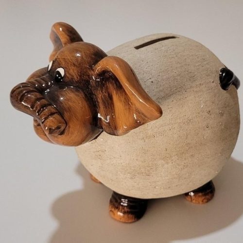 Sparbössa spargris elefant 14cm