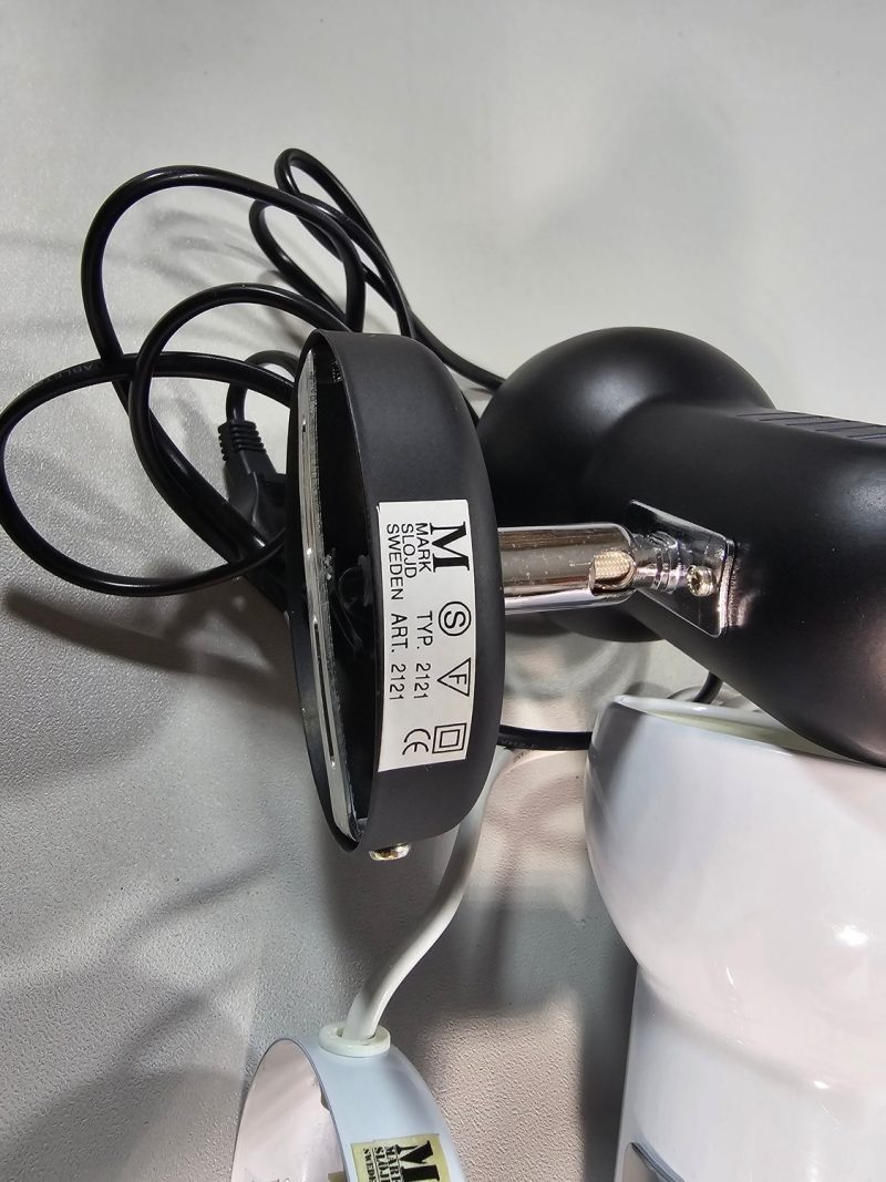 Ett par vägglampor, MARK SLÖJD SWEDEN TURBO SPOT LIGHT 2121