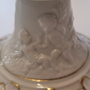 2st ljusstakar, troligen Capodimonte Italien