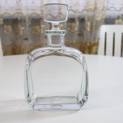 Strömberg, Gerda för Strömbergshyttan, karaff med propp, glas, "Hederspris"