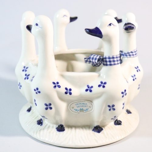 Kruka/ Äggskål, Gäss i ring, Victoria Design Sweden