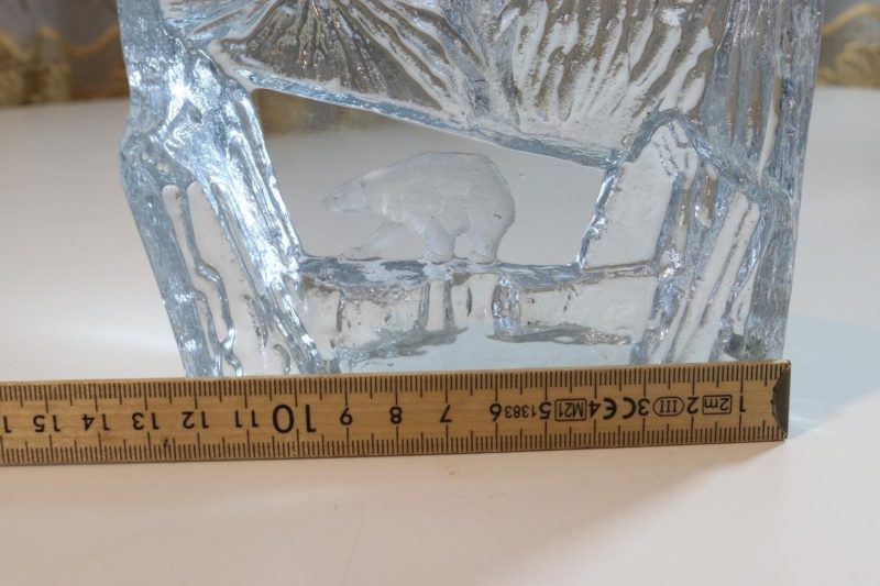 STRÖMBERGSHYTTAN GLASBLOCK BJÖRN