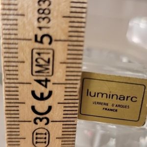 Luminarc Vintage ljusstakar i klarglas, ljusstakar, för middag