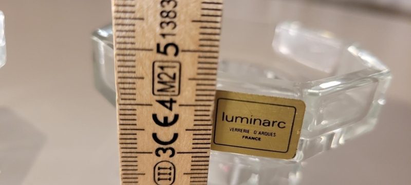 Luminarc Vintage ljusstakar i klarglas, ljusstakar, för middag