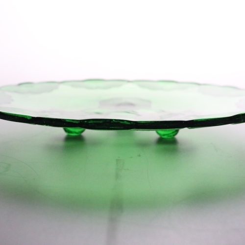 Uppläggningsfat i Art Deco stil - glas 27cm