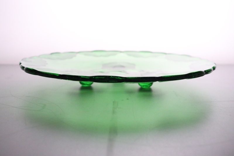 Uppläggningsfat i Art Deco stil - glas 27cm