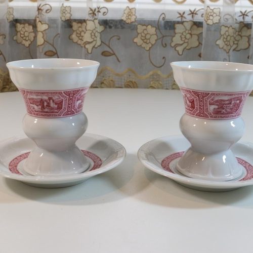 4 delar Heinrich porslin fat och kaffemugg