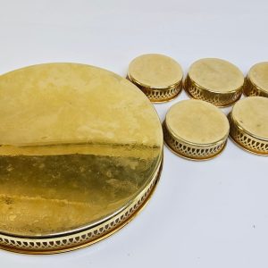 Elegant serveringsset med bricka och underlägg