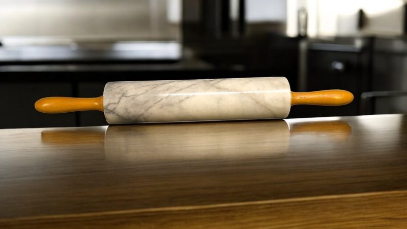 Stilfull Kavel i Marmor – Perfekt för Bakning och Dekor