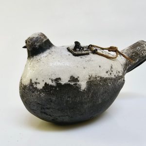 Fågelskulptur av Gudrun Kellerman – Exklusivt 1900-talshantverk