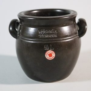 Karott / gryta med lock, old-Höganäs, 22cm