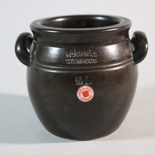 Mörkbrun krus, stengods, Höganäs 1/2L