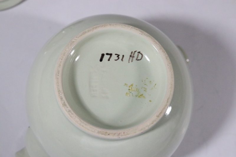 BO FAJANS-sockerskål med lock 1731 HD. Alan Ebeling. Vintage: 40-talet
