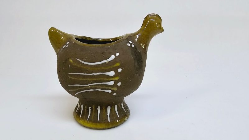 Handgjord keramikfågel – Dansk design, märkt NP, Made in Denmark