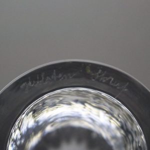 LARS HELLSTEN Ljusstake, signed, Skruf