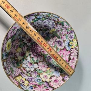SKÅL, Porslin, "Mille fleur", Kina, troligen 1900-talets senare hälft