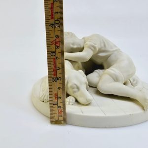 Antik Gustavsberg-skulptur i parian av Adele Rudenschöld – Tidlös elegans