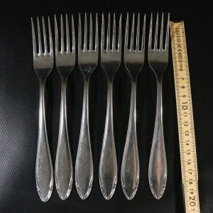 Set med 6 Gafflar i Rostfritt Stål – Svensk Kvalitet från N.M.L