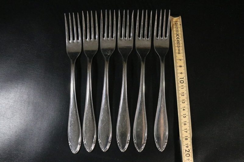 Set med 6 Gafflar i Rostfritt Stål – Svensk Kvalitet från N.M.L