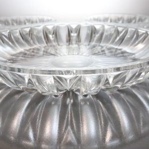 Glasfat, fruktservis, art deco