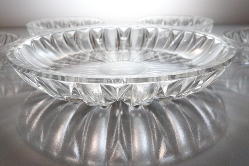 Glasfat, fruktservis, art deco