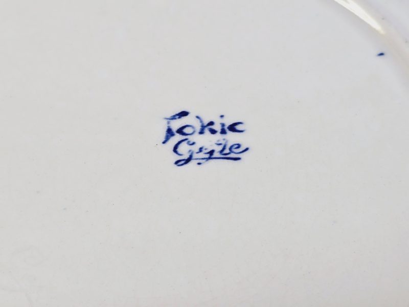 Antik Tallrik "Tokio" från Gefle - 23,5 cm i Diameter
