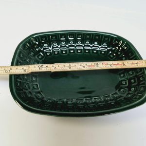 Vintage JIE Gantofta Grönt Serveringsfat – Skandinavisk Retrodesign