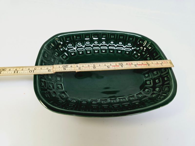 Vintage JIE Gantofta Grönt Serveringsfat – Skandinavisk Retrodesign